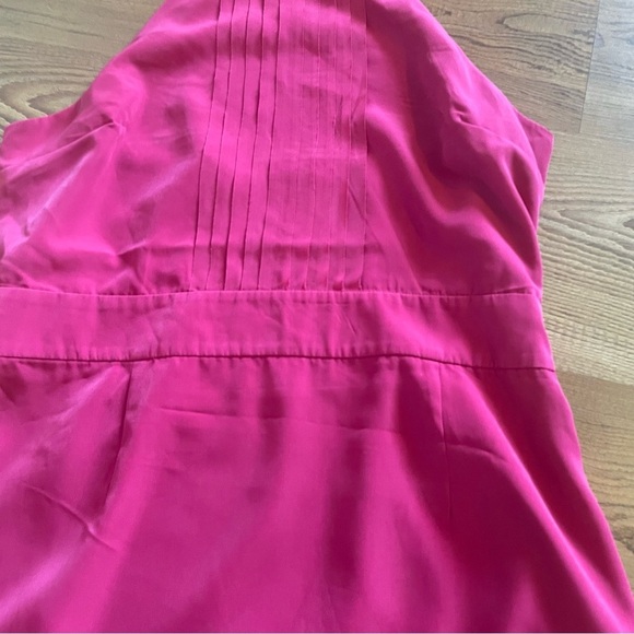 Banana Republic halter dress 14 pink midi open back cocktail date night party - Picture 10 of 11